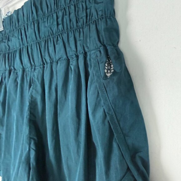 Free People Movement The Way Home Shorts 2" Teal Size Small S EUC - Picture 4 of 11